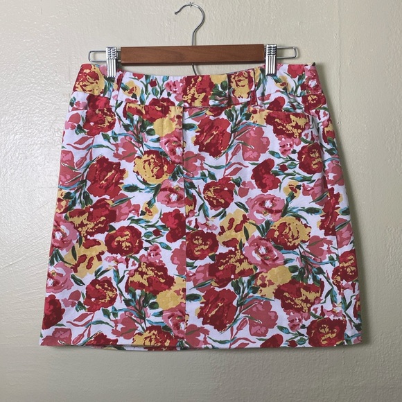Ann Taylor LOFT Floral Mini Skirt - Picture 1 of 6